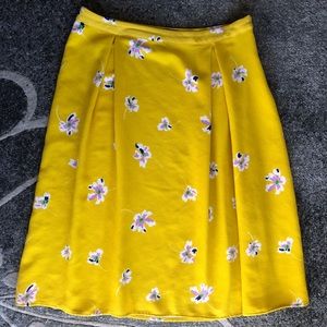 Who What Wear yellow midi skirt